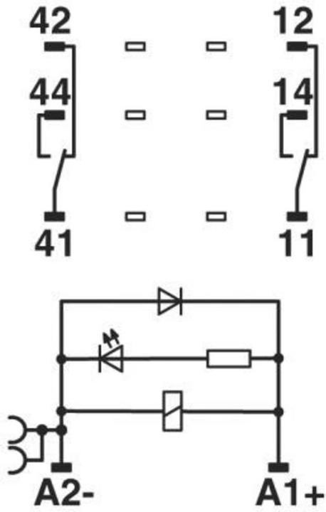 Actual product image Phoenix Contact RIF 2 complete relay with 2 CO