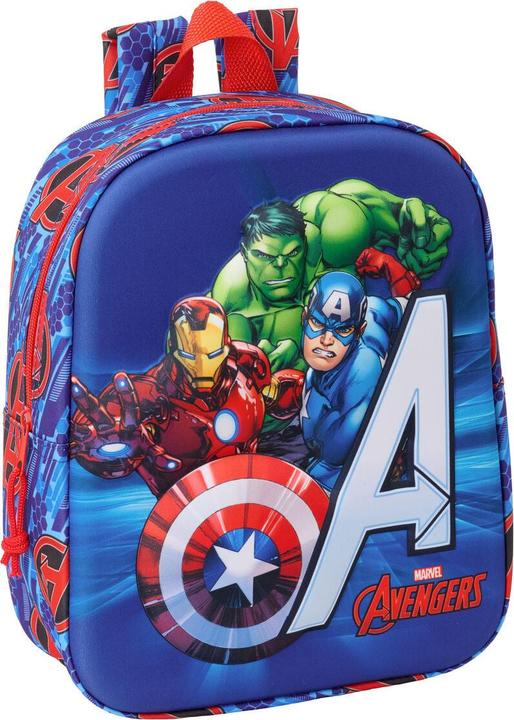 The Avengers Kinderrucksack Rot Dunkelblau 22 X 27 X 10 Cm 3D