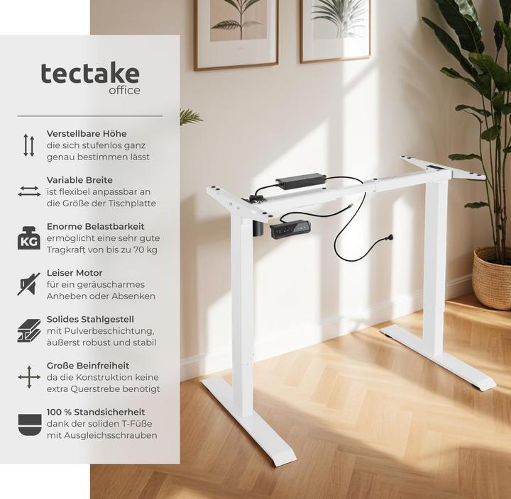 Actual product image tectake Electric table frame