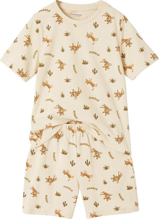 Image du produit Vertbaudet Lot de 2 pyjamas courts garçon tigré (110)