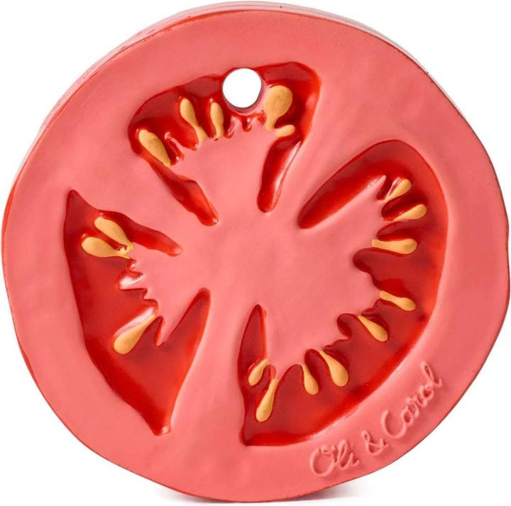 Actual product image Oli and Carol Bite Ring Renato the Tomato (0 Months)