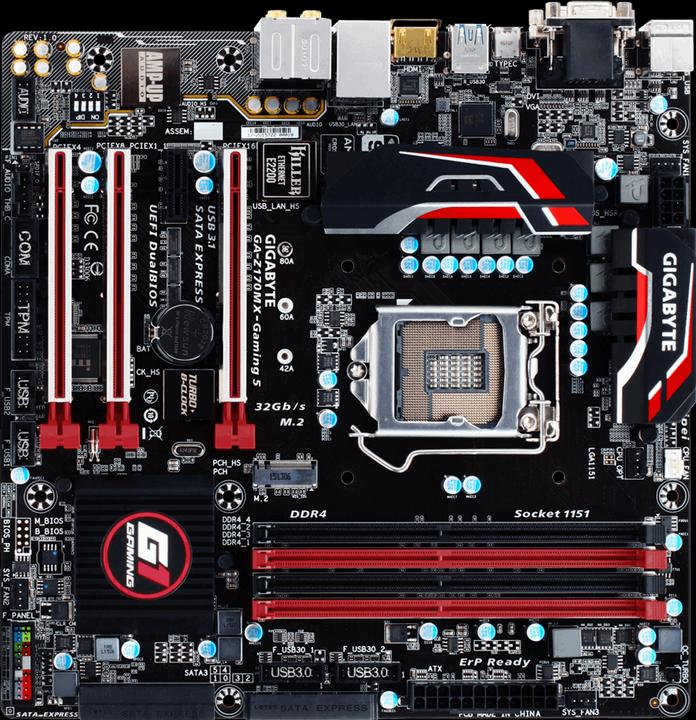 Gigabyte GA-Z170MX-Gaming 5 (LGA 1151, Intel Z170, mATX)