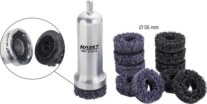 Produktbild HAZET Nkw Radnabenschleifer Satz 4961N-23/12 ∙ Anzahl Werkzeuge: 12