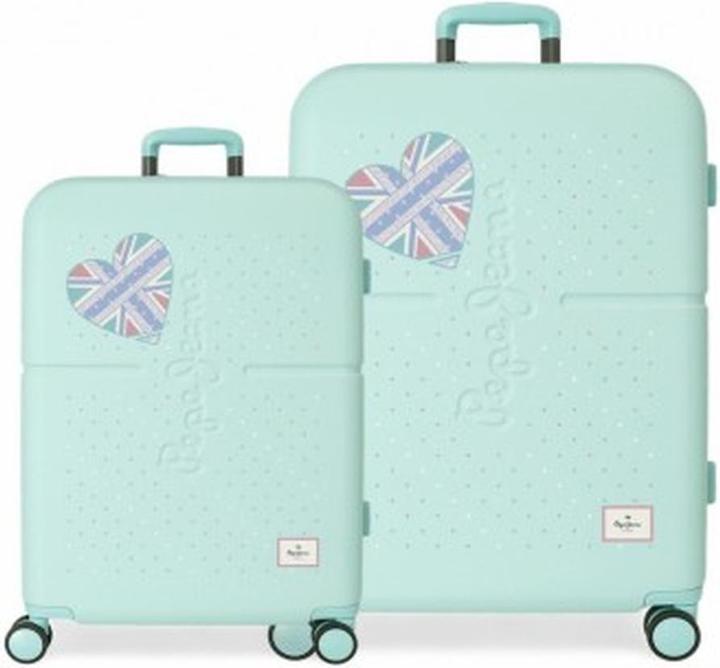Pepe Jeans Nerea Kofferset, robuste, roues multidirectionnelles, serrure TSA intégrée
