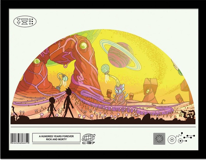 Produktbild Rick And Morty Gerahmtes Poster Classrickal Hundred Years (40 x 30 cm)