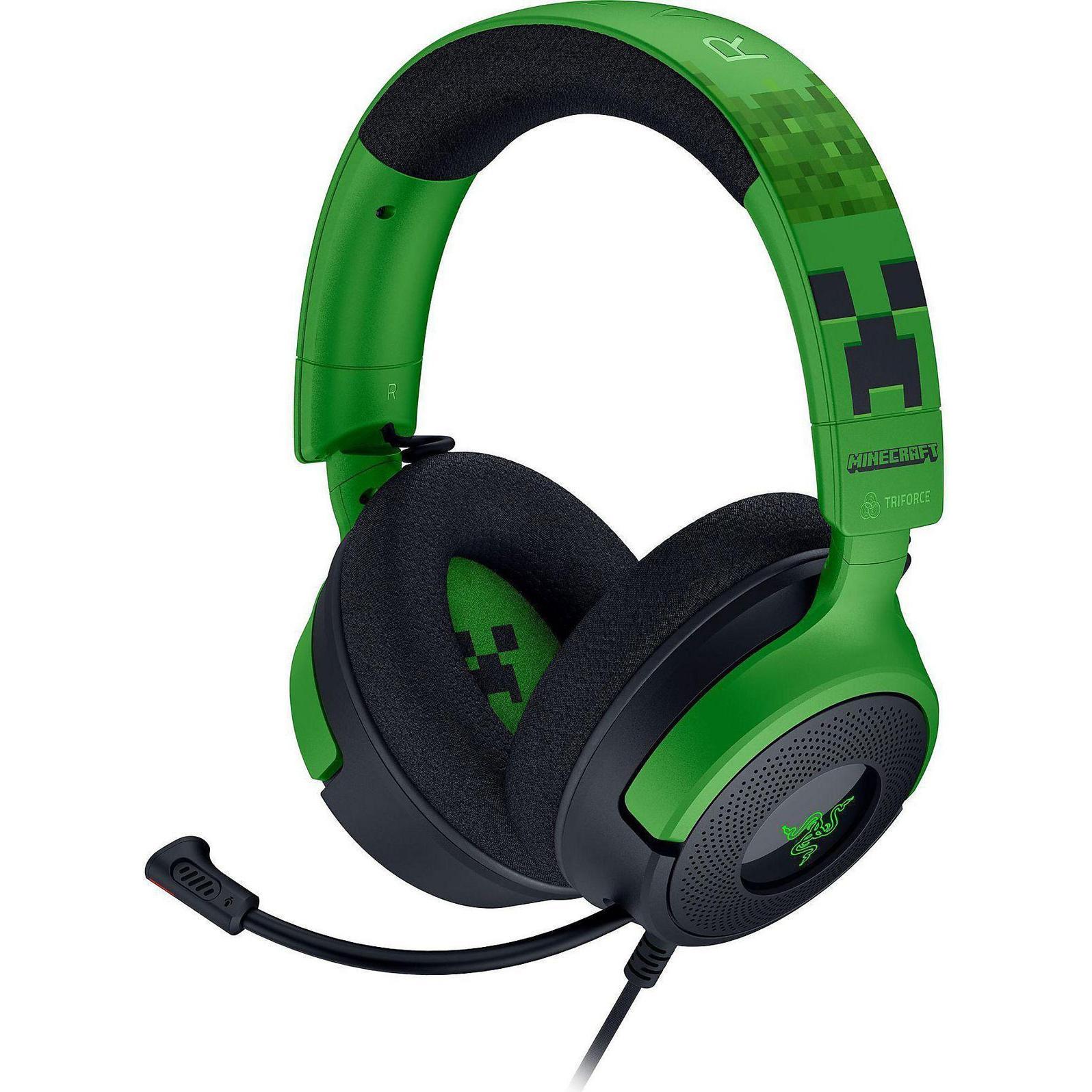 Razer Headset Kraken V4 X Minecraft (Kabelgebunden), Gaming Headset, Mehrfarbig