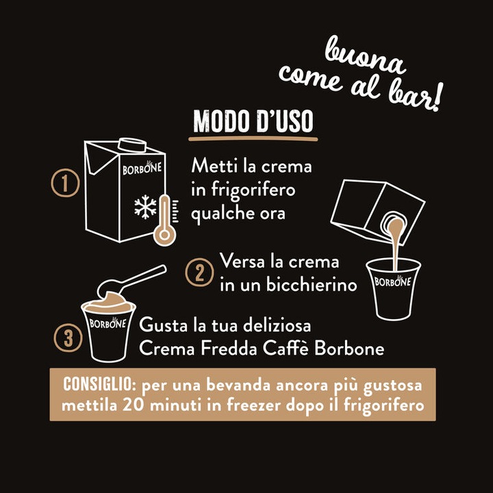 Actual product image Caffè Borbone Coffee cream (1 x Port.)