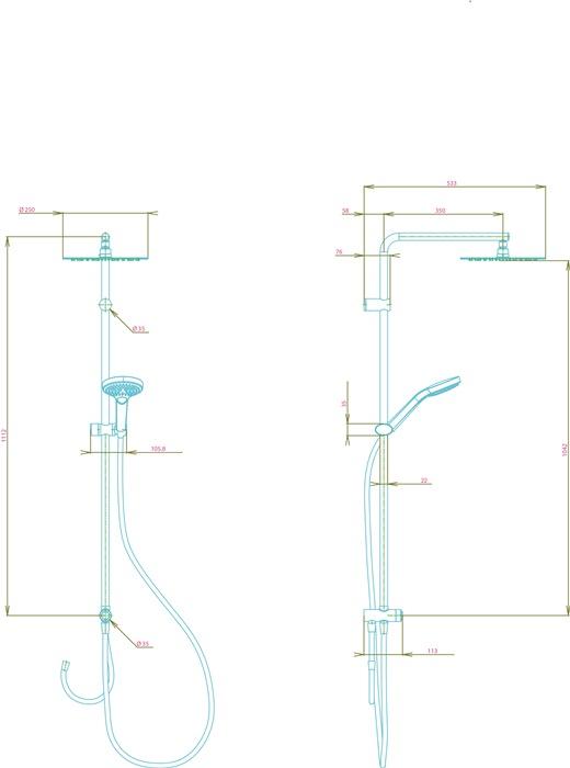 Image du produit Delphis Unic Système de douche