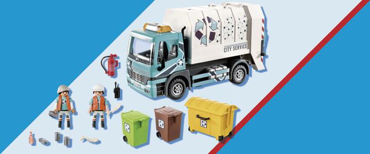 Immagine prodotto Playmobil 70885 Camion dei rifiuti con luce lampeggiante (70885, Playmobil City Life)