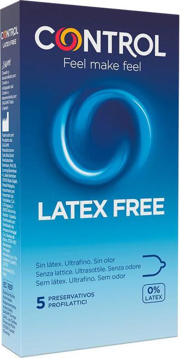 Produktbild Control Latex Free» 5 latexfreie Kondome - absolut geruchslos und hypoallergen (5 Stk.)