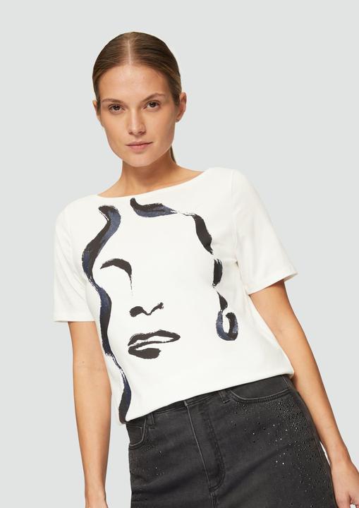 Produktbild S.Oliver T-Shirt Locker geschnittenes Jersey-Shirt mit Frontprint (36)