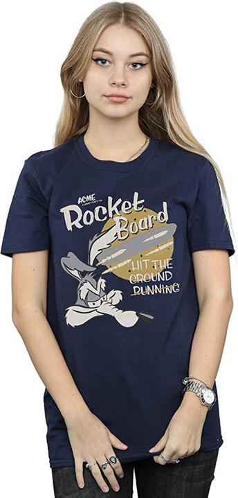 Immagine prodotto Looney Tunes Maglietta da donna/ragazzo Rocket Board Wile E Coyote in cotone (L)