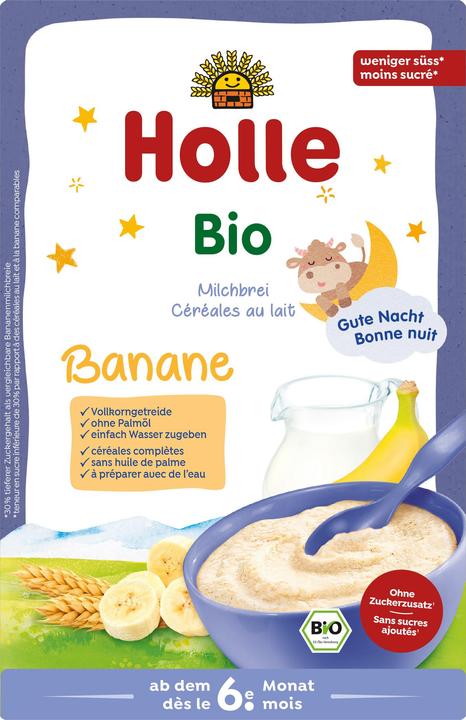 Holle Bouillie de lait à la banane (250 g)