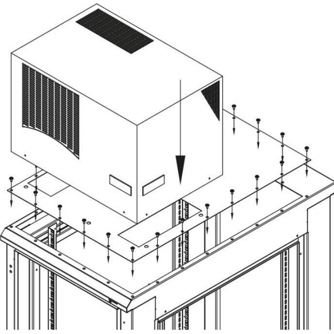 Triton 19"zbh. Klimaeinheit zbh. Zusatzblende für X1/2 RDE/RIE B600/T1000-1200mm (RAC-RV-X61-Z6)