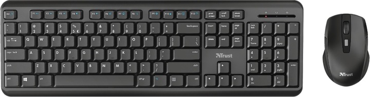 Produktbild Trust Ody Ii Wl Keyboard Mouse Blk D (DE, Kabellos)