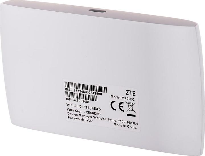 Produktbild ZTE MF920C Mobiles Netzwerkgerät Router für Mobilfunknetz