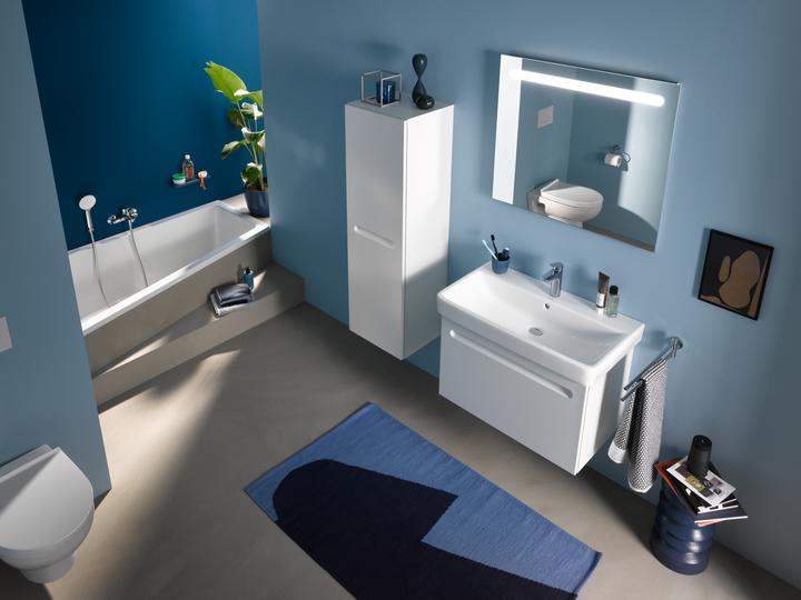 Produktbild Duravit Möbelwaschtisch No 1 mit Überlauf, 1 Hahnloch, weiss 800x460mm (460 mm, 800 mm)