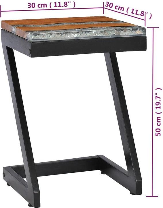 Image du produit vidaXL Beistelltisch (30 x 30 x 50 cm)