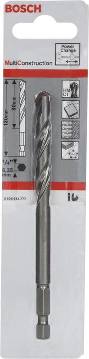 Actual product image Bosch Professional Zubehör Carbide centre drill 120 (7.15 millimetres)