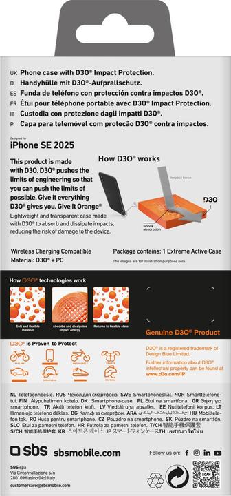 Immagine prodotto SBS Copertina posteriore (Apple iPhone 16e)