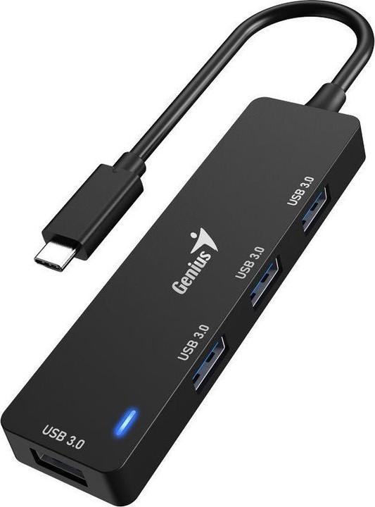 Genius UH-400 noir / Hub USB / USB-C / 4X USB 3.0 (USB-C, 4 ports)
