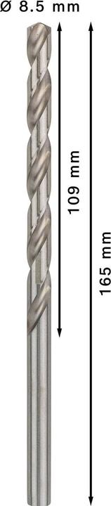 Produktbild Bosch Professional Zubehör PRO Metal HSS-G Spiralbohrer, 8,5 x 109 x 165 mm (8.5 mm)
