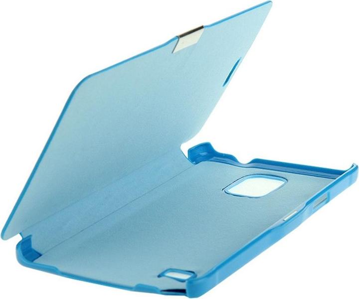 Produktbild König Design Handyhülle Tasche für Samsung Galaxy Note 4 SM N910 Hellblau gebürstet (Samsung Galaxy Note 4)