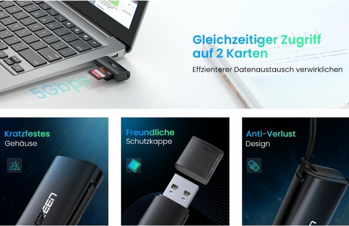 Actual product image Ugreen CM264 (USB 3.0)