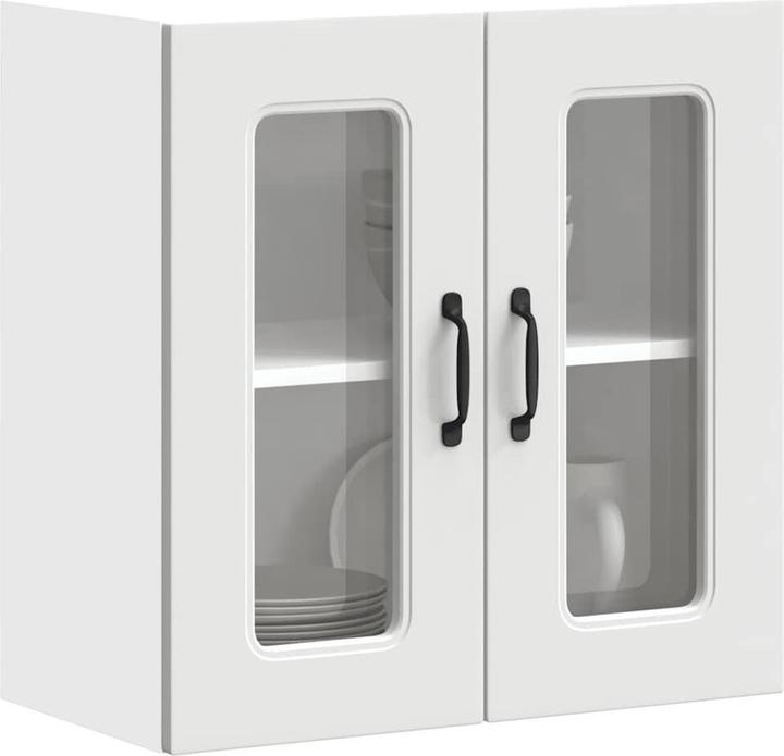 Produktbild VidaXL Küchen-Hängeschrank mit Glastür Kalmar Weiss Holzwerkstoff (60 x 31 x 60 cm)
