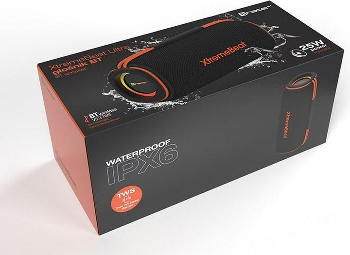 Actual product image Tracer XtremeBeat Ultra TWS Portable Bluetooth Speaker Black 25 W (8 h, USB power delivery)