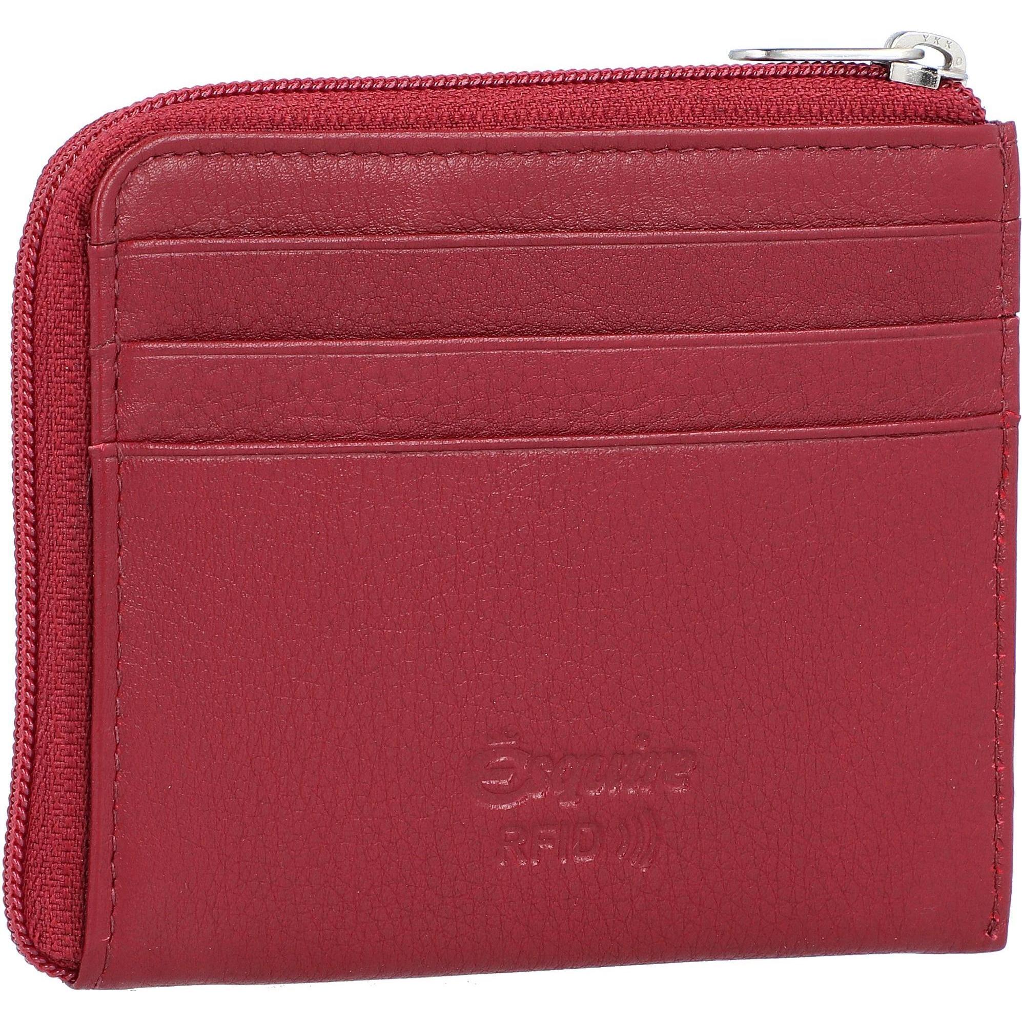 Esquire, Herren, Portemonnaie, Oslo Kreditkartenetui RFID Leder 10,5 cm, Rot