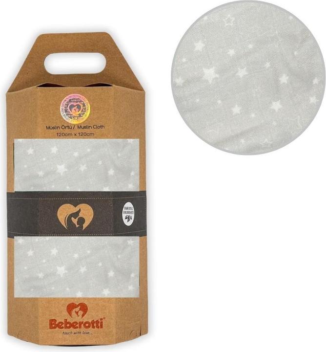 Produktbild Beberotti Organic Musselin Wickeldecke (120 cm, 120 cm)