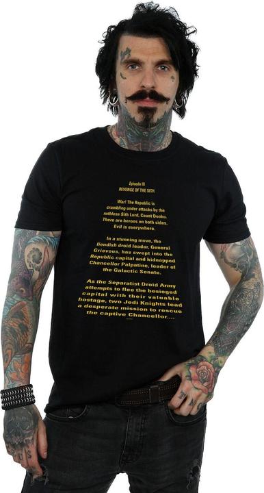 Immagine prodotto Star Wars Revenge Of The Sith Opening Crawl Maglietta Uomo (XL)