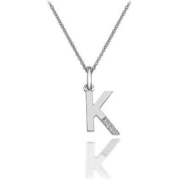 Hot Diamonds, Halsschmuck, Diamant Buchstaben Halskette K, (Silber 925, 40 - 45 cm)