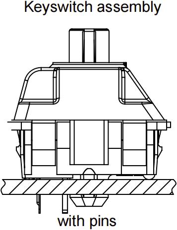 Actual product image Keychron Gateron Kangaroo Box Ink Switch (110 pieces)