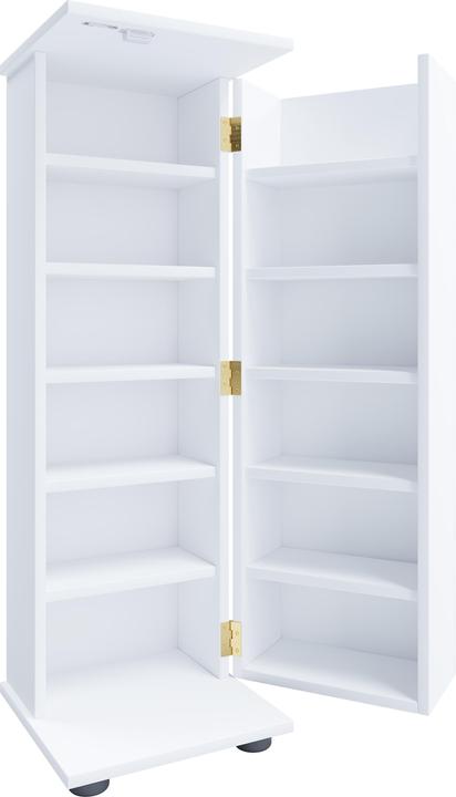 Produktbild VCM Holz CD DVD Regal abschliessbar Engalo L (31 x 31 x 93 cm)