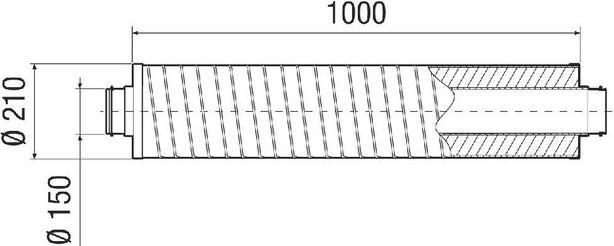 Actual product image Maico Pipe silencer