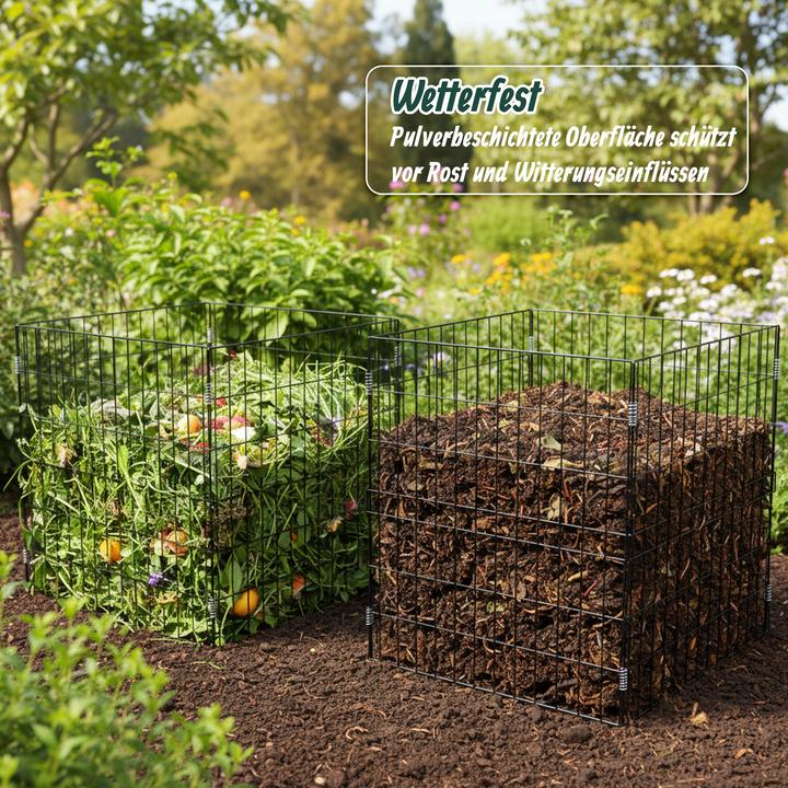 Actual product image Relaxdays 2x metal composters