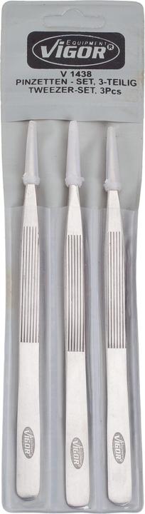 Actual product image Vigor Tweezers set ∙ V1438 ∙ Number of tools: 3