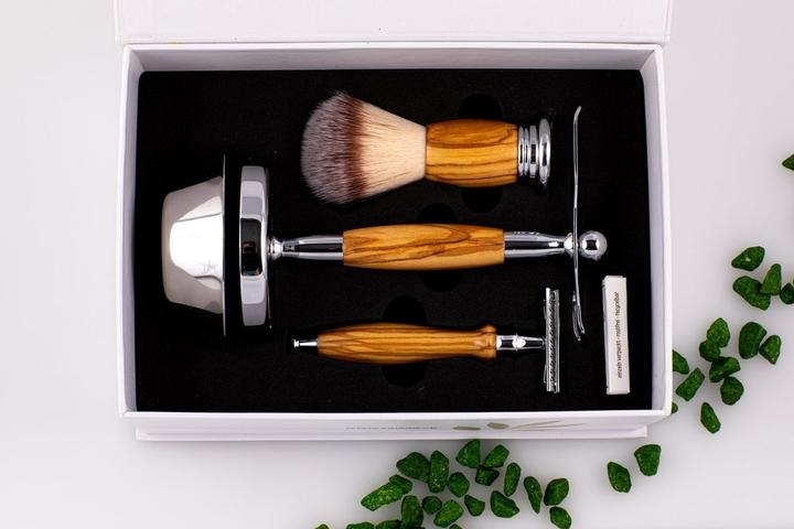 Actual product image Sawoo Shaving set Woolive 5pcs.