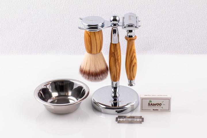 Actual product image Sawoo Shaving set Woolive 5pcs.