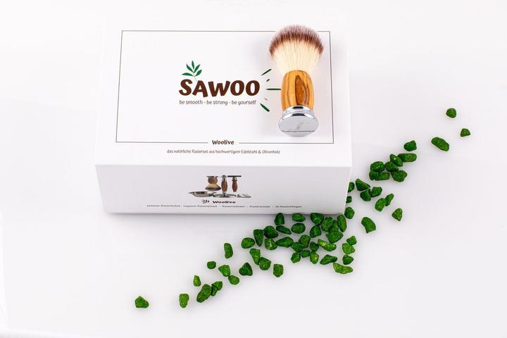 Actual product image Sawoo Shaving set Woolive 5pcs.