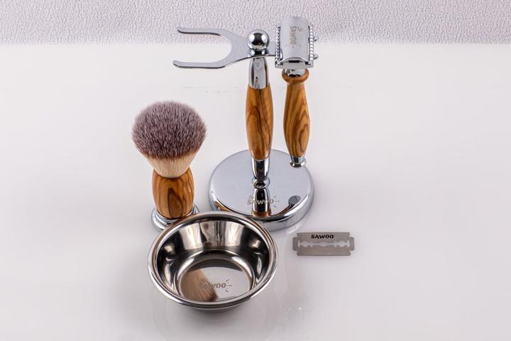 Actual product image Sawoo Shaving set Woolive 5pcs.