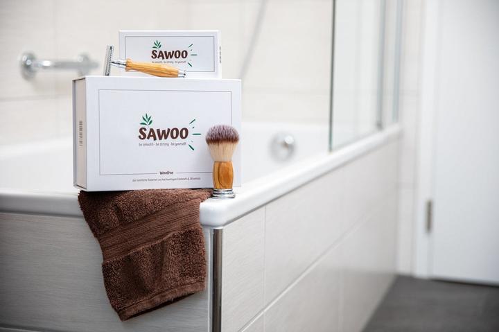 Actual product image Sawoo Shaving set Woolive 5pcs.