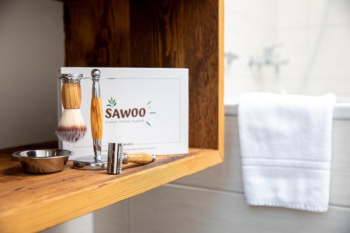 Actual product image Sawoo Shaving set Woolive 5pcs.
