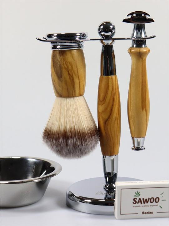 Actual product image Sawoo Shaving set Woolive 5pcs.