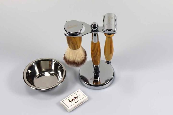 Actual product image Sawoo Shaving set Woolive 5pcs.