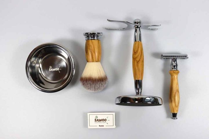 Actual product image Sawoo Shaving set Woolive 5pcs.