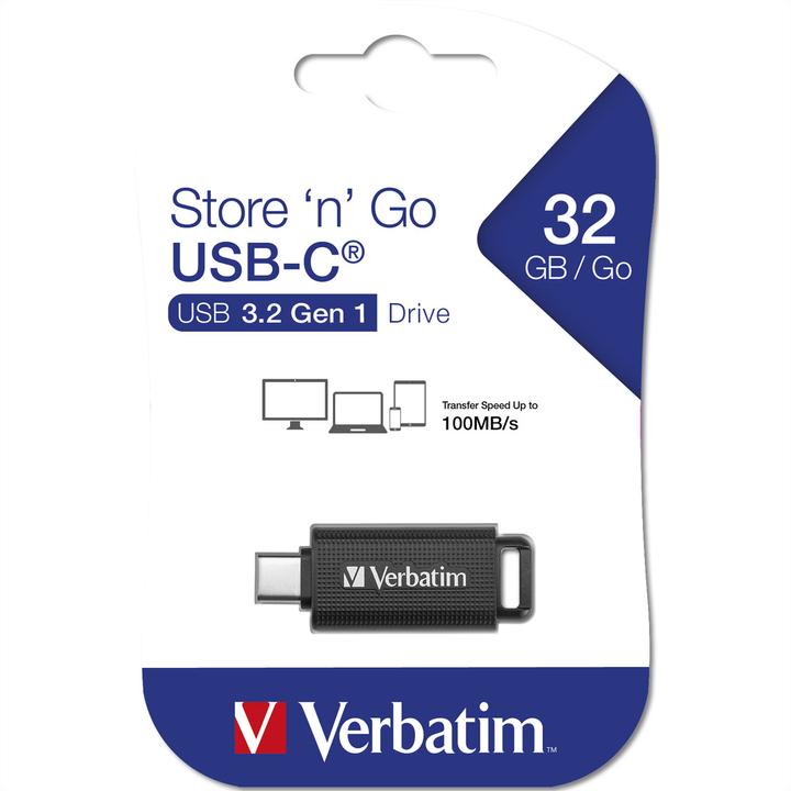 Energie-Label Verbatim Retractable 32GB USB 3.2 Gen 1 USB-C (32 GB, USB-C)