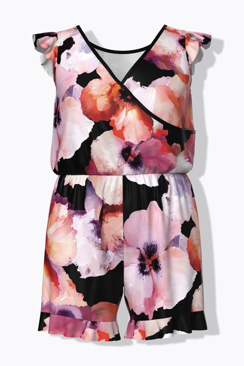 Produktbild Ulla Popken Badekleid, Blüten, Rüschen, Softcups (58, 60)